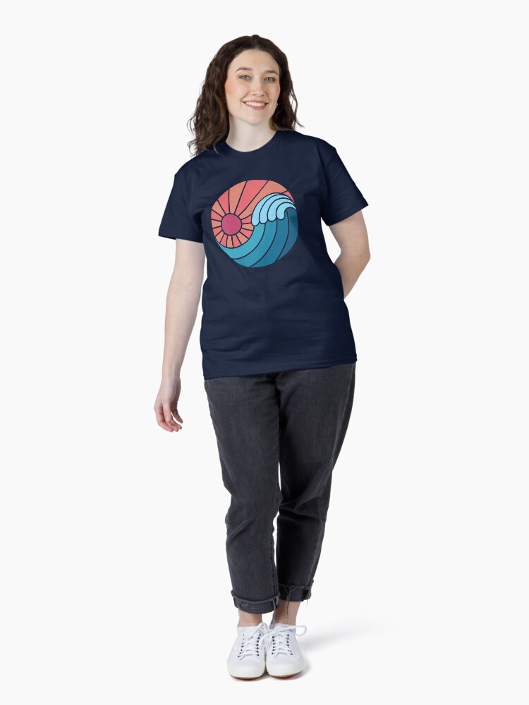 Thumbnail 4 of 7, Classic T-Shirt, Sun & Sea designed and sold by thepapercrane.