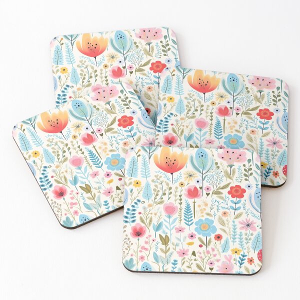 Item preview, A vibrant and enchanting floral pattern designed and sold by Cha-house.