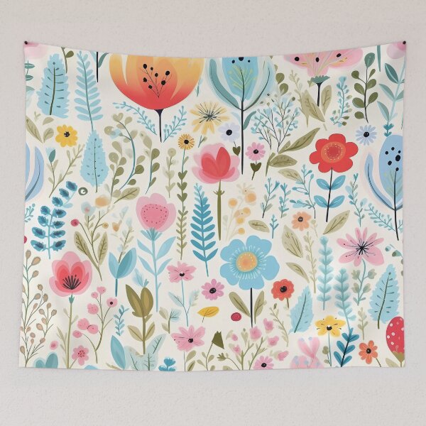 Item preview, A vibrant and enchanting floral pattern designed and sold by Cha-house.