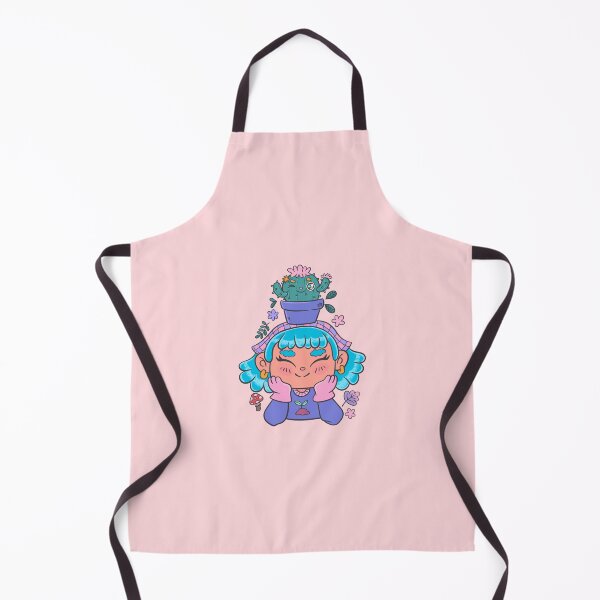 Item preview, Niña jardinera tierna y sonriente con cactus y plantitas kawaii designed and sold by lizdejupiter.