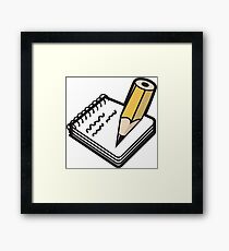 Taking Notes Framed Print