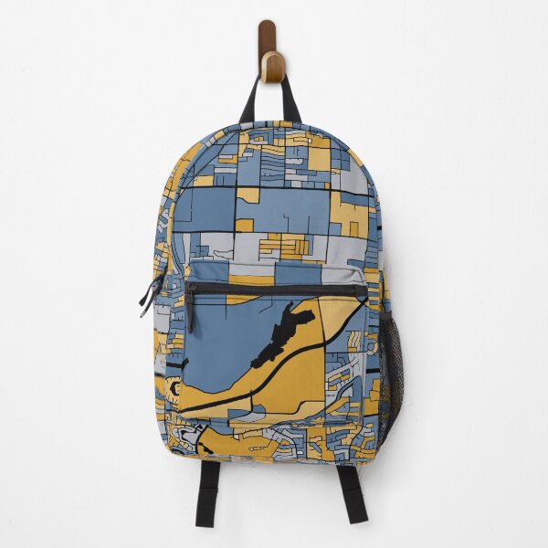 Item preview, Mesa Map Pattern in Blue & Gold designed and sold by PatternMaps.