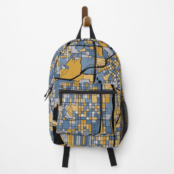 Item preview, Minneapolis Map Pattern in Blue & Gold designed and sold by PatternMaps.