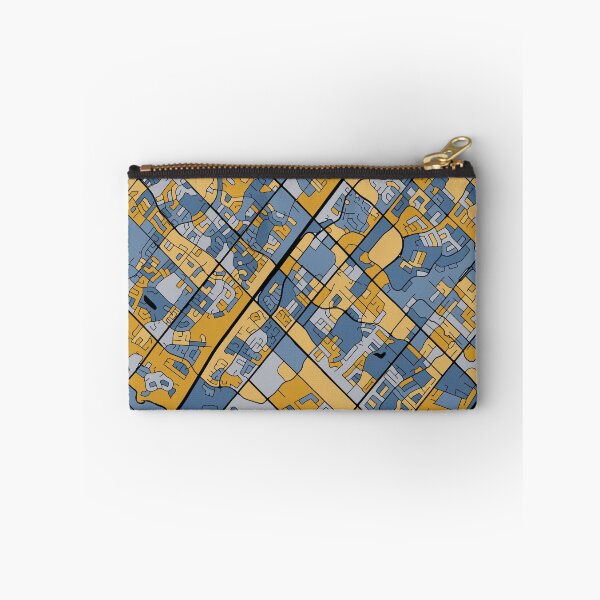 Item preview, Mississauga Map Pattern in Blue & Gold designed and sold by PatternMaps.