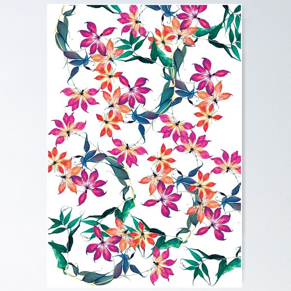 Item preview, floral, watercolors, rose, vintage flower, wildflower, flower garden designed and sold by mintdiamond21.