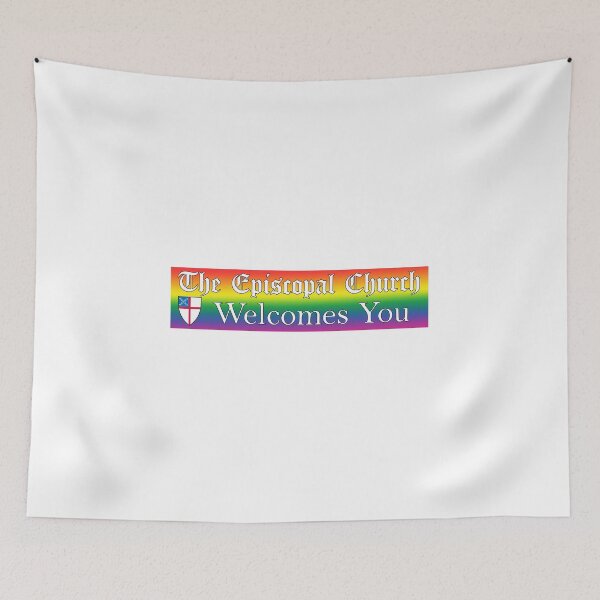 Item preview, The Episcopal Church Welcomes You with Episcopal Shield 2 Rainbow designed and sold by litmusician.