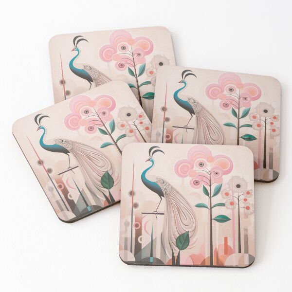 Item preview, Elegant Pastel Peacock Pride: Nature's Colorful Affair Art designed and sold by PaintbrushPlace.