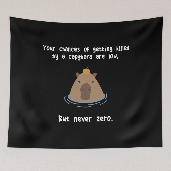 Item preview, Capybara Never Zero designed and sold by Clara Hollins.