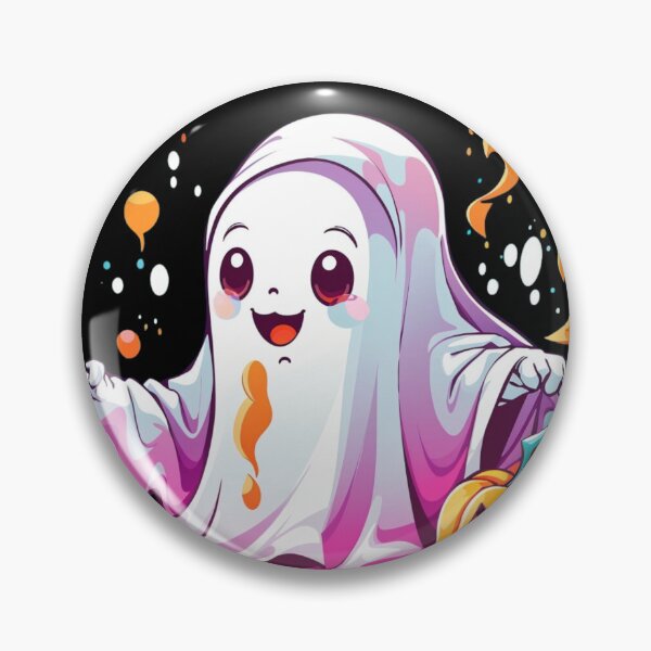 Item preview, Pumpkin Playtime with Kawaii Ghosts: A Delightful Haunting designed and sold by irosh madushan.