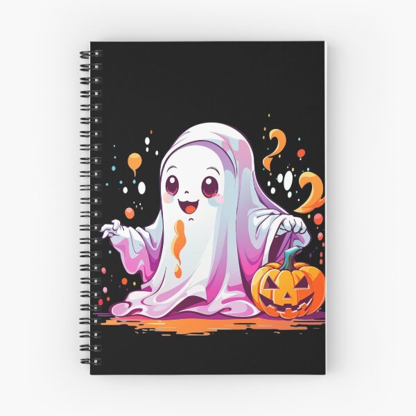 Item preview, Pumpkin Playtime with Kawaii Ghosts: A Delightful Haunting designed and sold by irosh madushan.