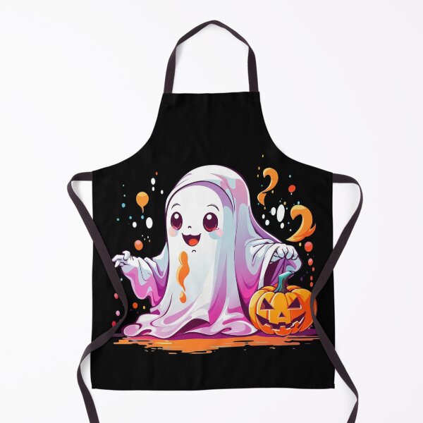 Item preview, Pumpkin Playtime with Kawaii Ghosts: A Delightful Haunting designed and sold by irosh madushan.