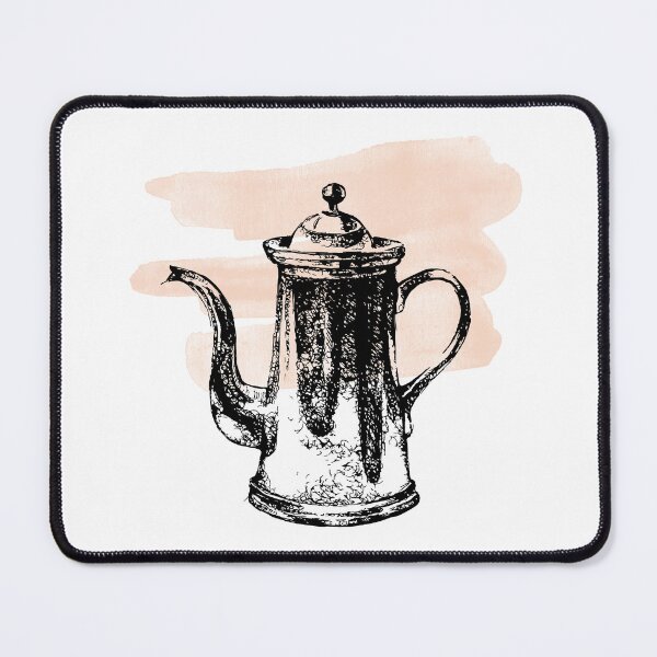 Item preview, Vintage Kettle and abstract pink, kitchen decor, tea lovers gift designed and sold by AustriaDesigns.