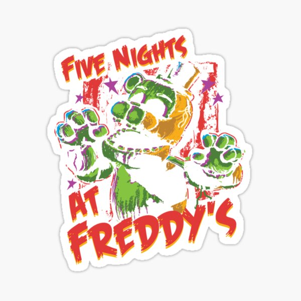 8-bit FNAF World - Five Nights At Freddys - Sticker