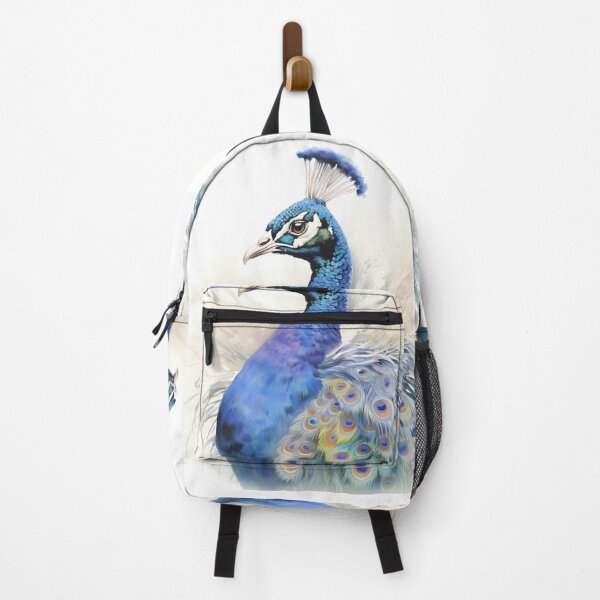 Item preview, Portrait of a peacock designed and sold by Hege Renee  Woldbæk.