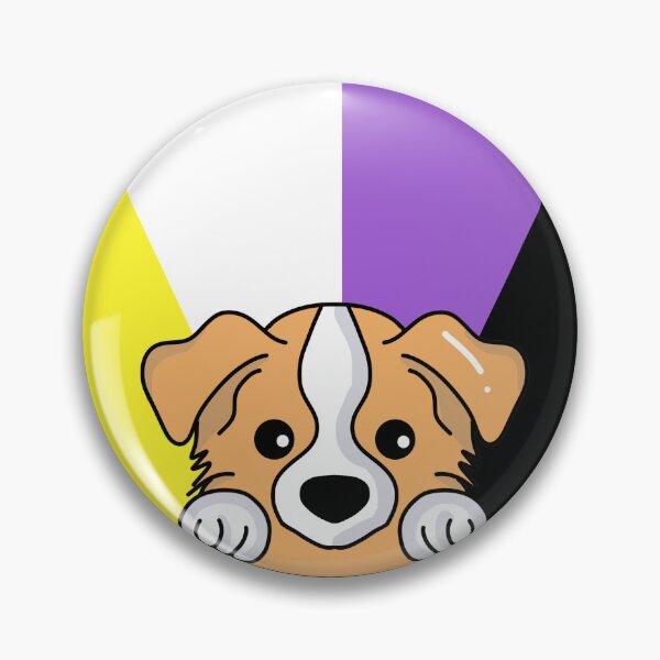 Item preview, Non Binary LGBTQ Pride Dog Cute Animal designed and sold by GM-666.