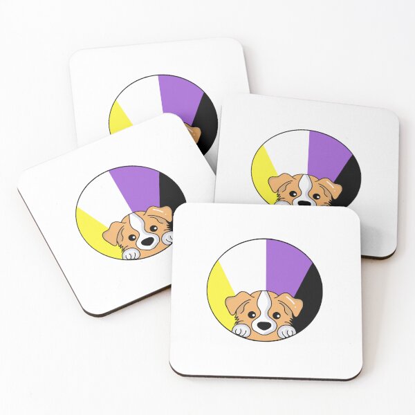 Item preview, Non Binary LGBTQ Pride Dog Cute Animal designed and sold by GM-666.