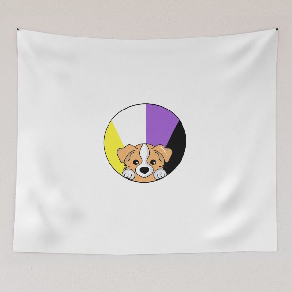 Item preview, Non Binary LGBTQ Pride Dog Cute Animal designed and sold by GM-666.