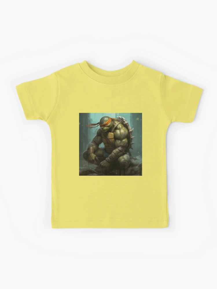 TMNT - T-Shirt KIDS TMNT Group - Yellow (12 Years) : ShopForGeek