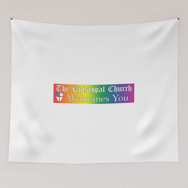 Item preview, The Episcopal Church Welcomes You with Episcopal Shield 3 Rainbow designed and sold by litmusician.