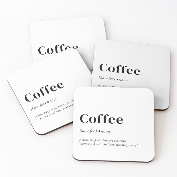 Item preview, Coffee funny dictionary, black and white coffee station decor. designed and sold by AustriaDesigns.
