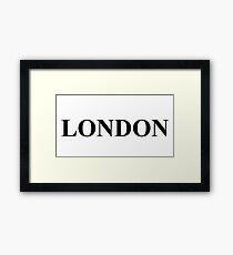 European City's - England Capital - London Framed Print