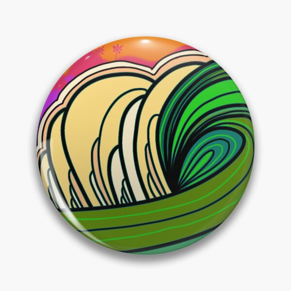 Item preview, Emerald waves at sunset designed and sold by ookaiyah.