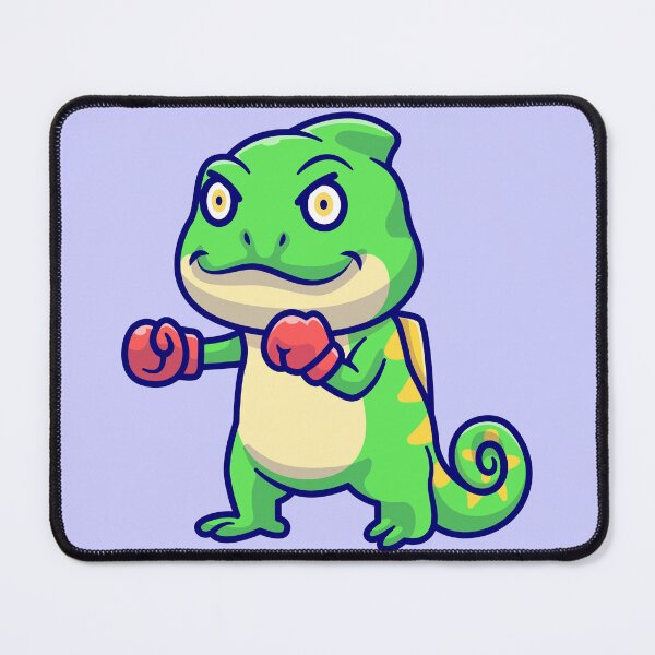 Item preview, Chameleon Showdown: Cute Boxing Chameleon Cartoon designed and sold by hjian8219.