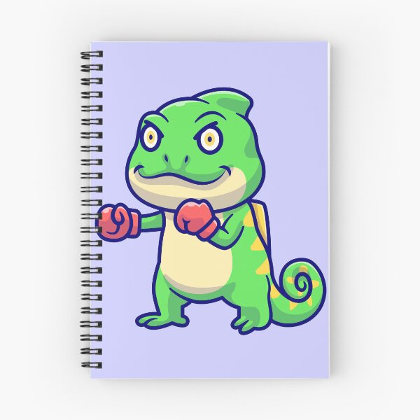 Item preview, Chameleon Showdown: Cute Boxing Chameleon Cartoon designed and sold by hjian8219.
