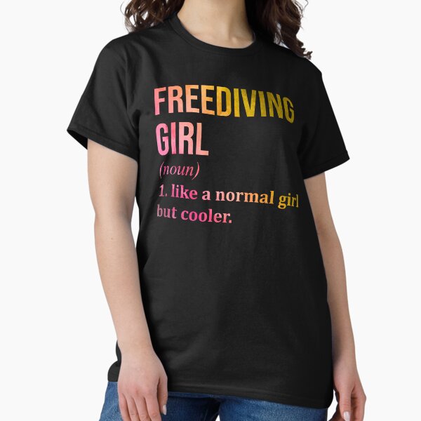 Item preview, Freediving Girl Definition in Watercolor designed and sold by XCIV.
