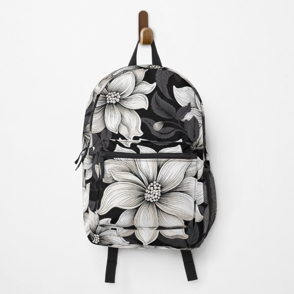 Item preview, Black and White Retro Flower Art 3 designed and sold by michaelbarnesss.