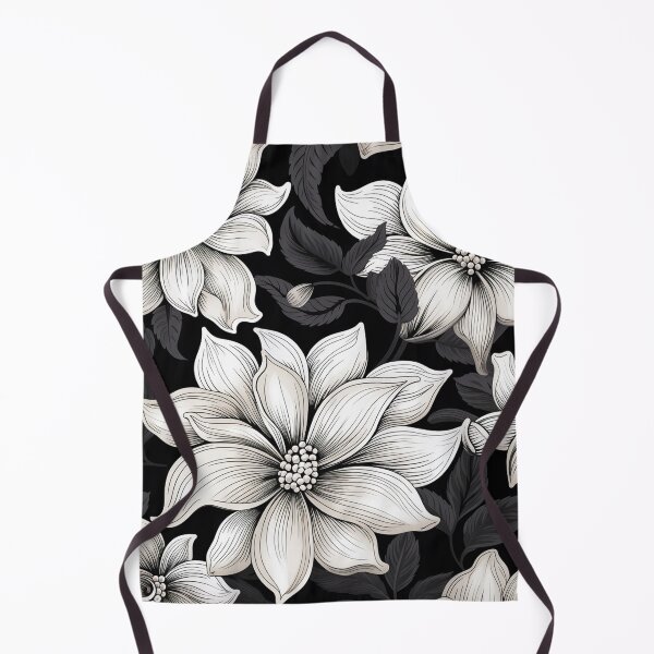 Item preview, Black and White Retro Flower Art 3 designed and sold by michaelbarnesss.