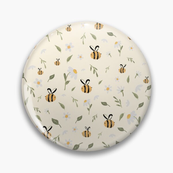 Item preview, Cute Bees and Daisy florals designed and sold by Harpley Design Studio.