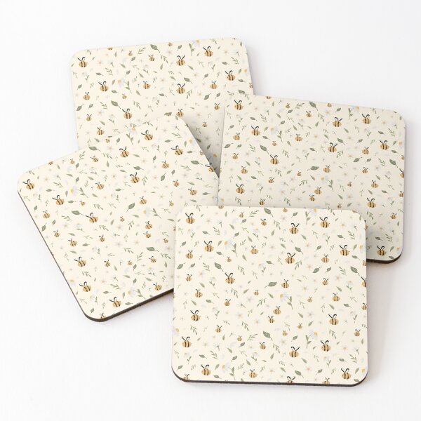 Item preview, Cute Bees and Daisy florals designed and sold by Harpley Design Studio.