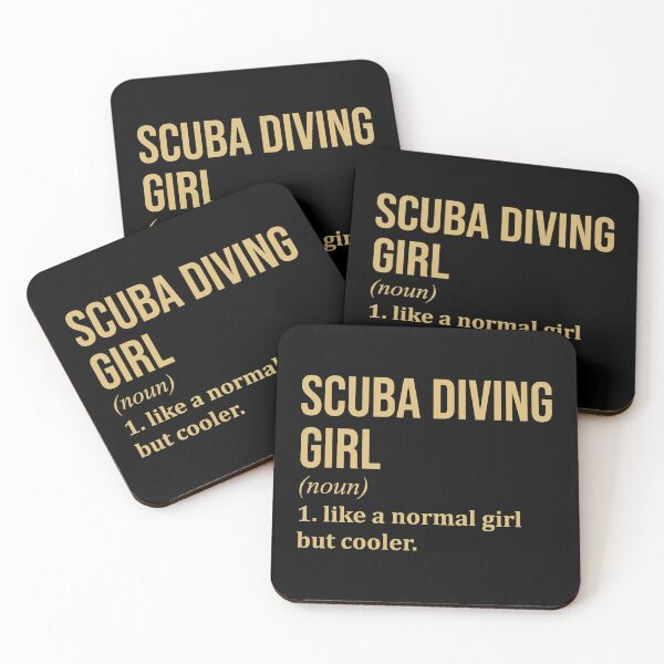 Item preview, Scuba Diving Girl Definition in Gold designed and sold by XCIV.