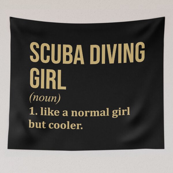 Item preview, Scuba Diving Girl Definition in Gold designed and sold by XCIV.