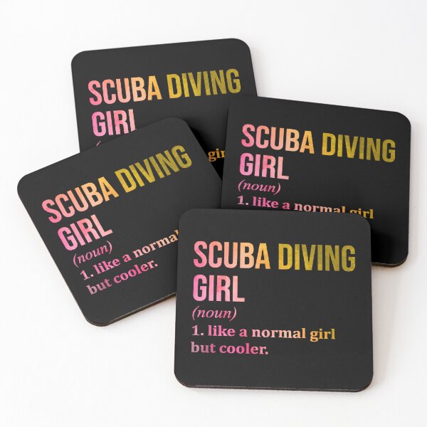 Item preview, Scuba Diving Girl Definition in Watercolor designed and sold by XCIV.