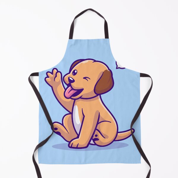 Item preview, Friendly Greeting: Cute Dog Waving Hand Cartoon designed and sold by hjian8219.