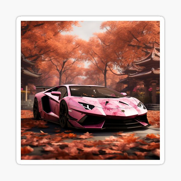 lamborghini aventador pink and black