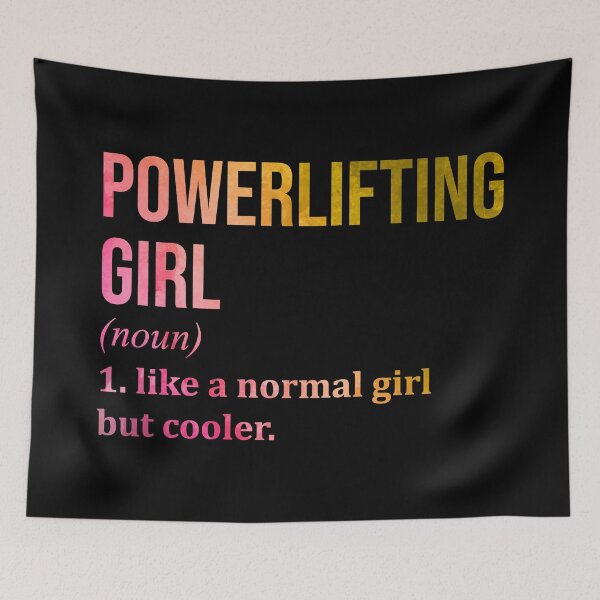 Item preview, Powerlifting Girl Definition in Watercolor designed and sold by XCIV.