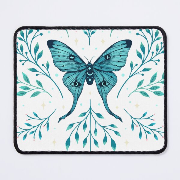 Item preview, Mystical Luna Moth - Turquoise designed and sold by bookerdimps.