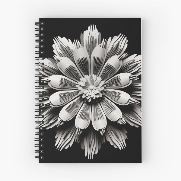 Item preview, Black and White Retro Flower Art 7 designed and sold by michaelbarnesss.