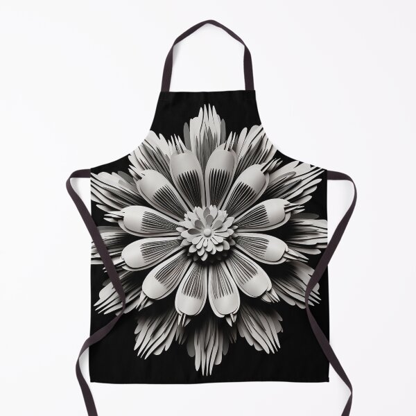Item preview, Black and White Retro Flower Art 7 designed and sold by michaelbarnesss.