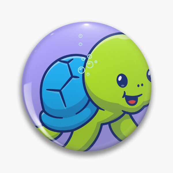 Item preview, Turtle's Aquatic Adventure: Cute Swimming Turtle Cartoon designed and sold by hjian8219.
