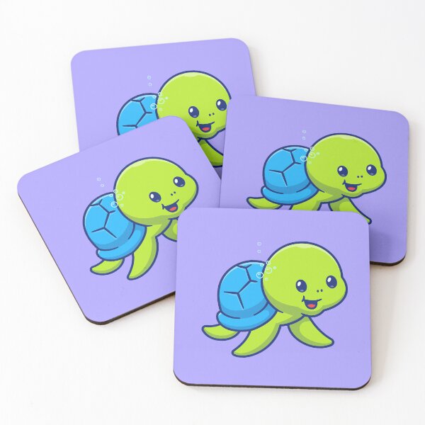 Item preview, Turtle's Aquatic Adventure: Cute Swimming Turtle Cartoon designed and sold by hjian8219.