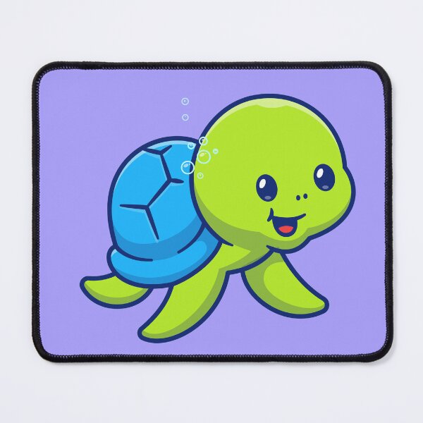 Item preview, Turtle's Aquatic Adventure: Cute Swimming Turtle Cartoon designed and sold by hjian8219.