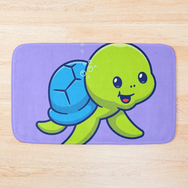 Item preview, Turtle's Aquatic Adventure: Cute Swimming Turtle Cartoon designed and sold by hjian8219.
