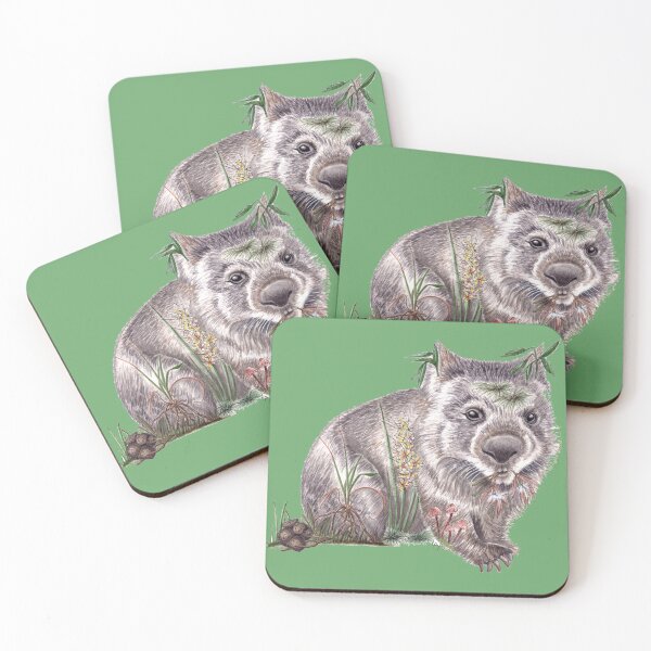 Item preview, The Bare- Nosed Wombat with his food inside. designed and sold by Nature in Tasmania.