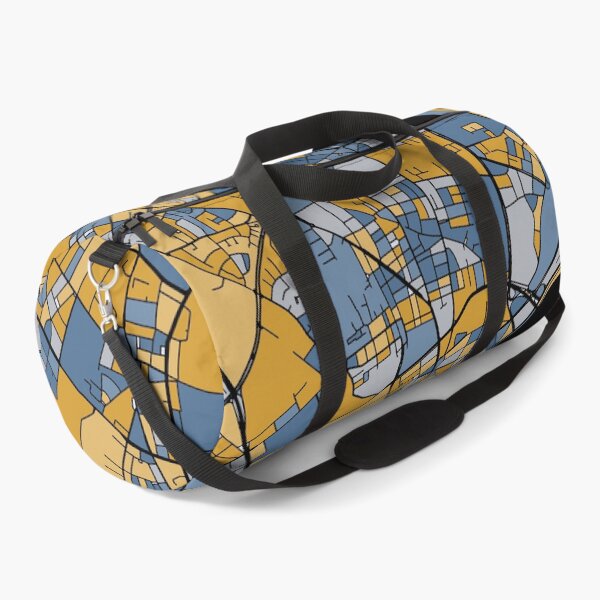 Item preview, Cologne Map Pattern in Blue & Gold designed and sold by PatternMaps.