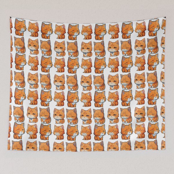 Item preview, Orange cat meme set  cartoon  designed and sold by Rrrmin.