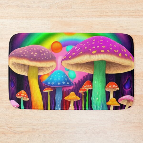 Item preview, Magic Mushroom Mushrooms Shrooms Palette: Psychedelic Magic Mushrooms Wonderland Colorful Trippy Shrooms designed and sold by shypixels.